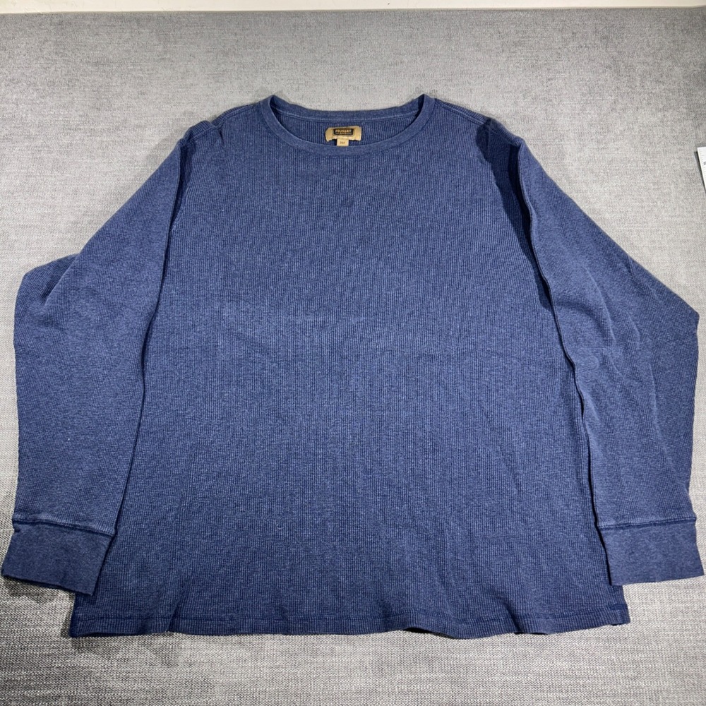 The Foundry Supply Co Thermal Shirt Mens 2XLT Blue Excellent Long Sleeve Waffle